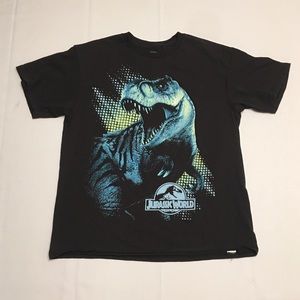 Jurassic World T-Rex Black Shirt Sleeve T-Shirt Size Boys Large